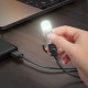 Hoco UA38A Adapter Type-C σε LED light (Gray)