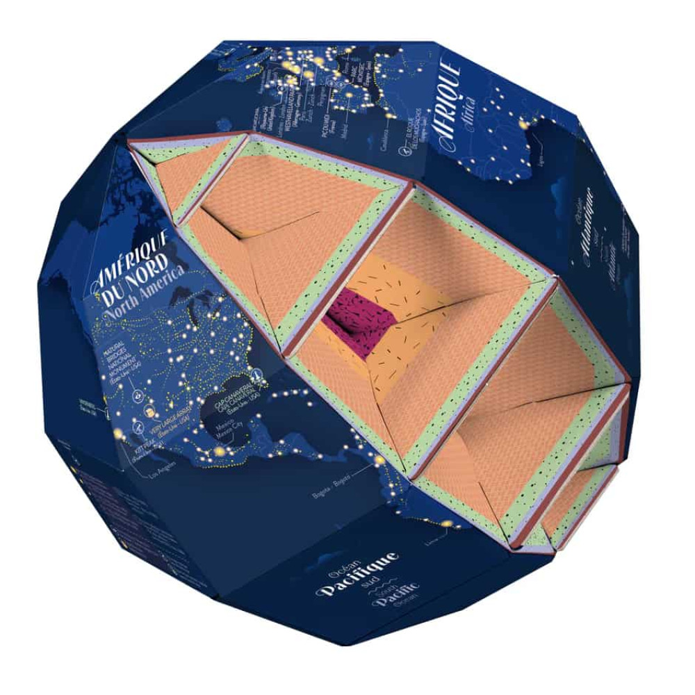 Poppik 3D Σφαίρα που φωσφορίζει - Η Γη τη νύχτα