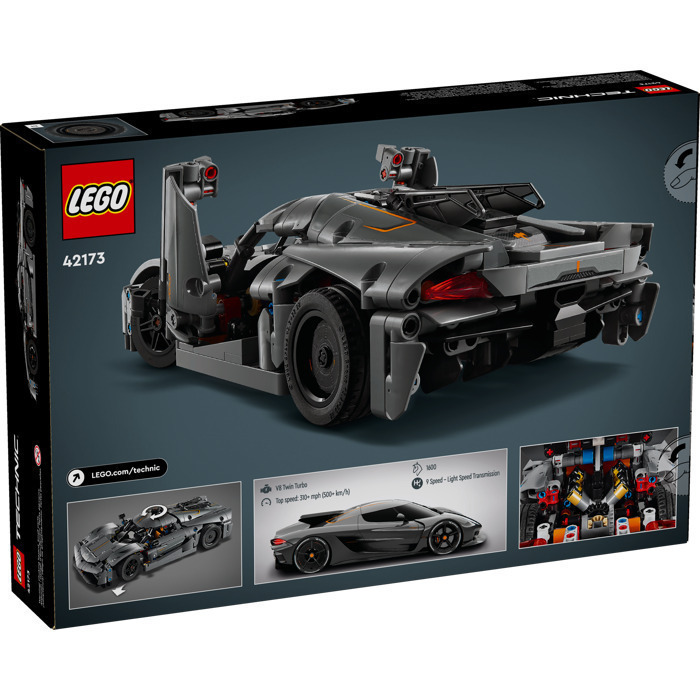LEGO Technic Koenigsegg Jesko Absolut Grey Hypercar (42173)