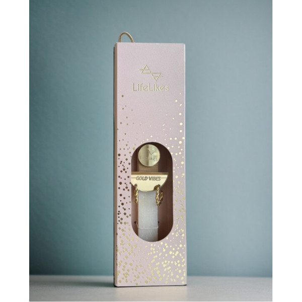 LifeLikes Λαμπάδα Gold Vibes Σκουλαρίκι Στριφτό Ροζ Κουτί