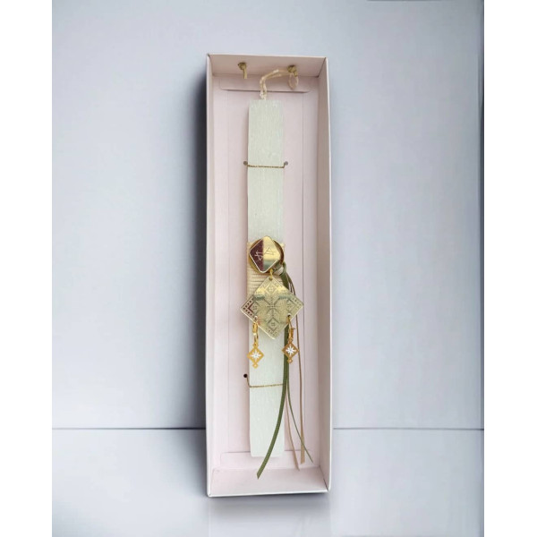 LifeLikes Λαμπάδα Kedima Asteraki Λευκό Ροζ Κουτί