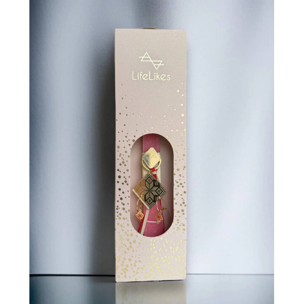 LifeLikes Λαμπάδα Kedima Asteraki Κοραλλί Ροζ Κουτί