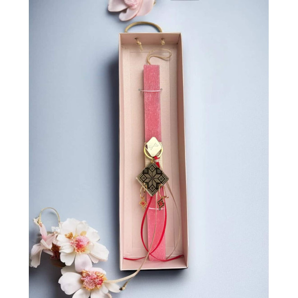 LifeLikes Λαμπάδα Kedima Asteraki Κοραλλί Ροζ Κουτί