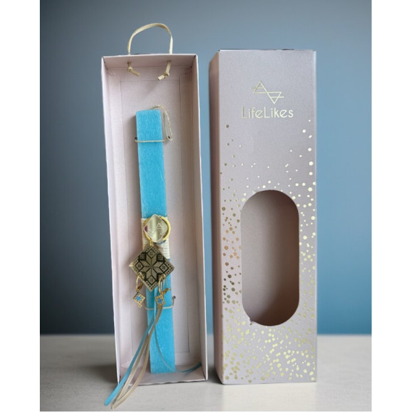 LifeLikes Λαμπάδα Kedima Asteraki Γαλάζιο Ροζ Κουτί