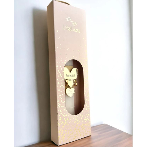 LifeLikes Λαμπάδα Beautiful Heart Σκουλαρίκι Χρυσό