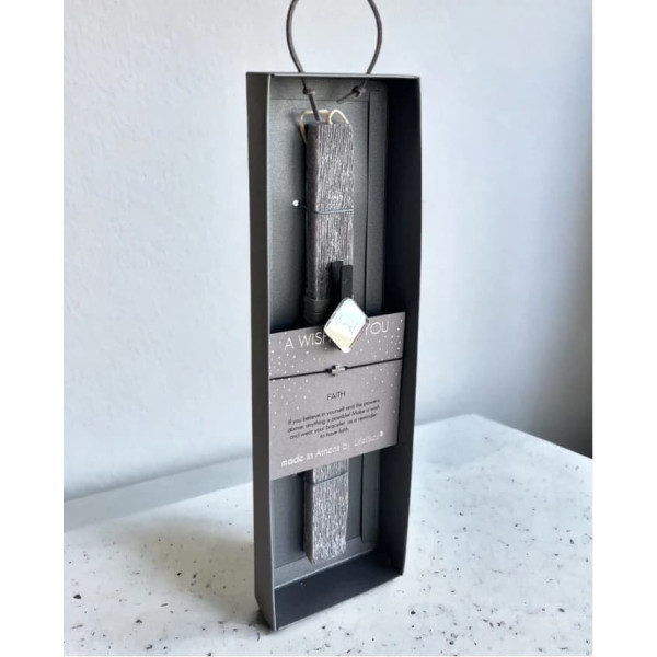 LifeLikes Λαμπάδα Faith με Βραχίολι Γκρι Κουτί