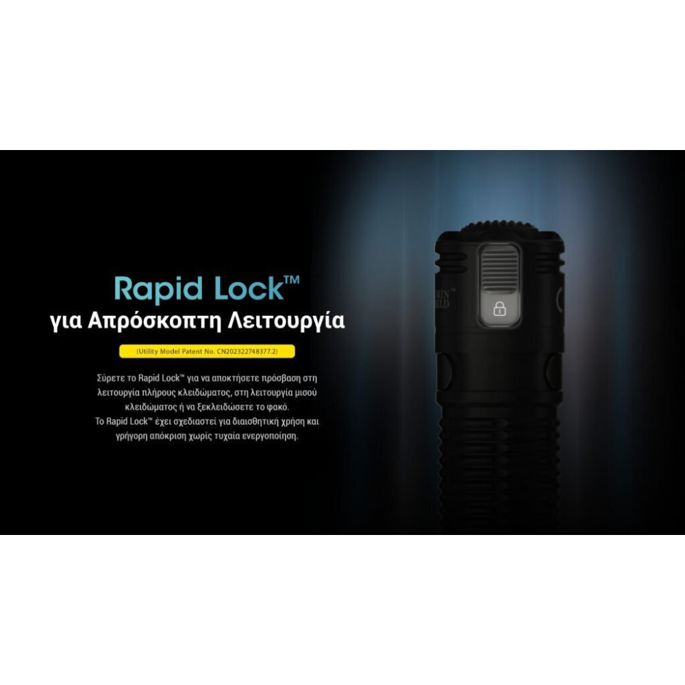 Nitecore EDC31 Φακός Led 3500lm, UHi LED (Μαύρο)