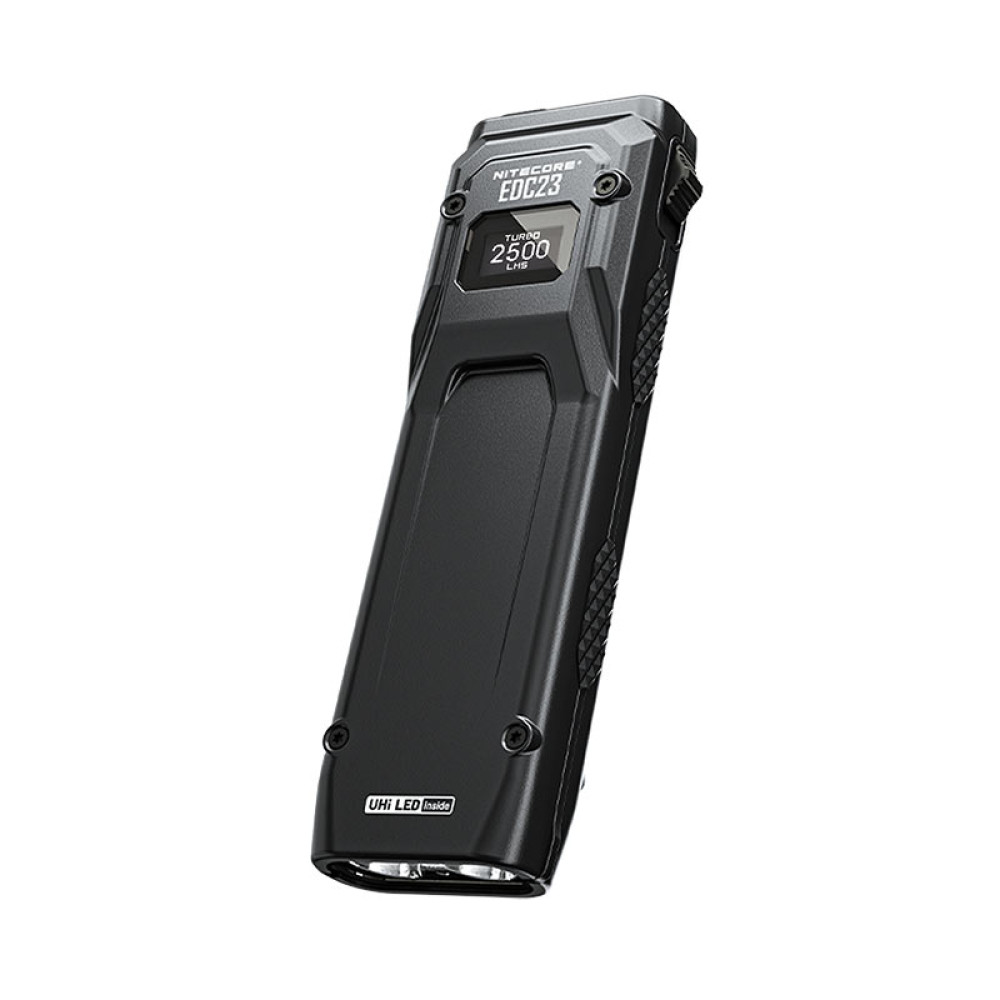 Nitecore EDC23 Φακός Led 2500lm, Strobe Ready, UHi LED (Μαύρο)