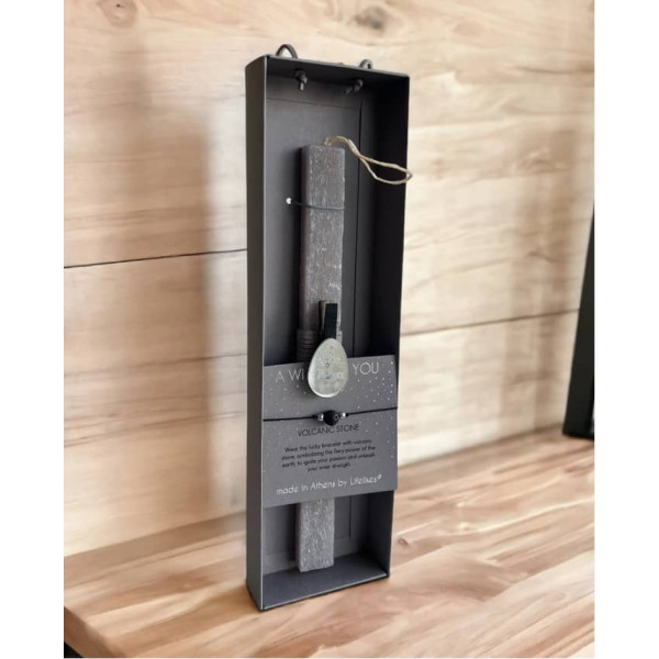 LifeLikes Λαμπάδα Volcanic με Βραχιόλι Γκρι Κουτί