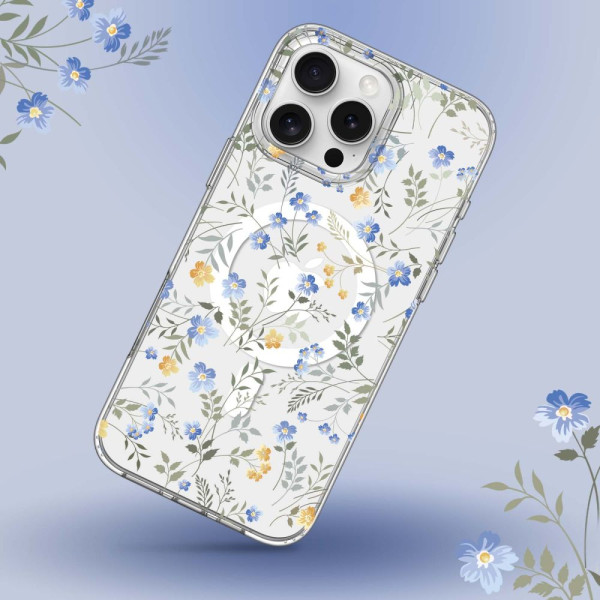 Tech Protect MagMood Magsafe Back Cover Θήκη για Apple iPhone 16 Pro (Spring Flowers)