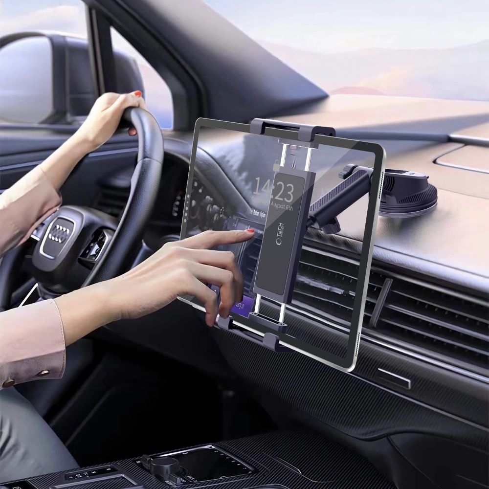 Tech-Protect V4 Universal Windshield & Dashboard Βάση Στήριξης για Tablet (Μαύρο)