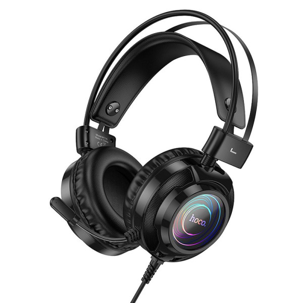 Hoco W110 Gaming Headset με σύνδεση 3.5mm / USB (Μαύρο)
