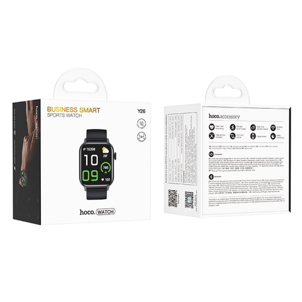 Hoco Smartwatch Y26 (call function) (Μαύρο)