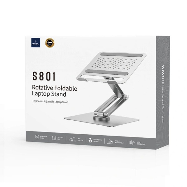 WiWU S801Βάση Στήριξης για Laptop (Ασημί)