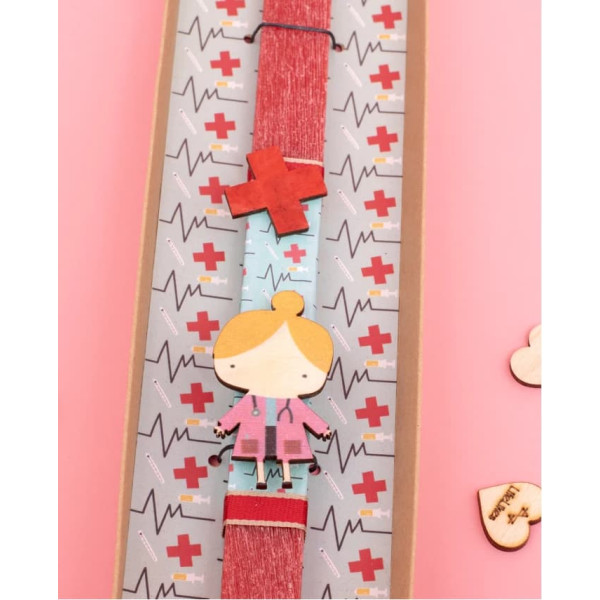 LifeLikes Λαμπάδα Γιατρός Κορίτσι