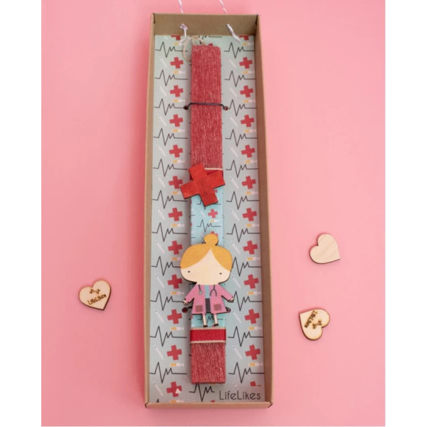 LifeLikes Λαμπάδα Γιατρός Κορίτσι