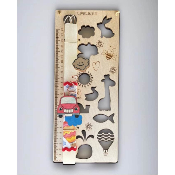 LifeLikes Λαμπάδα Stencil Χάρακας Ζωάκια