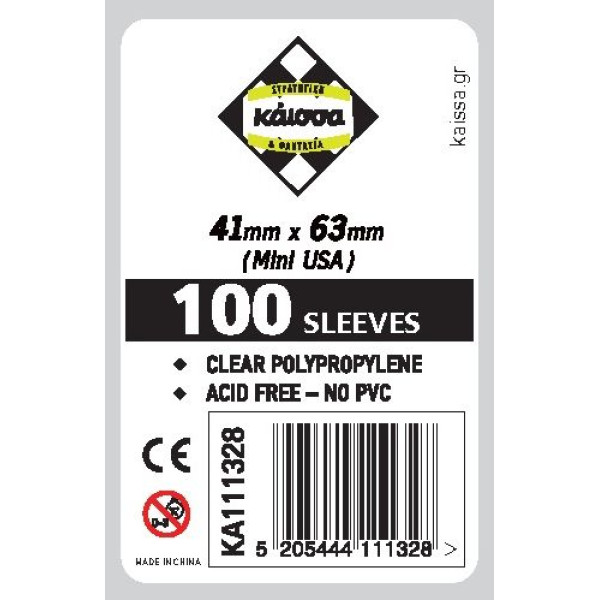 Kάισσα Sleeves 41x63mm (Mini USA) 100τμχ (KA111328)
