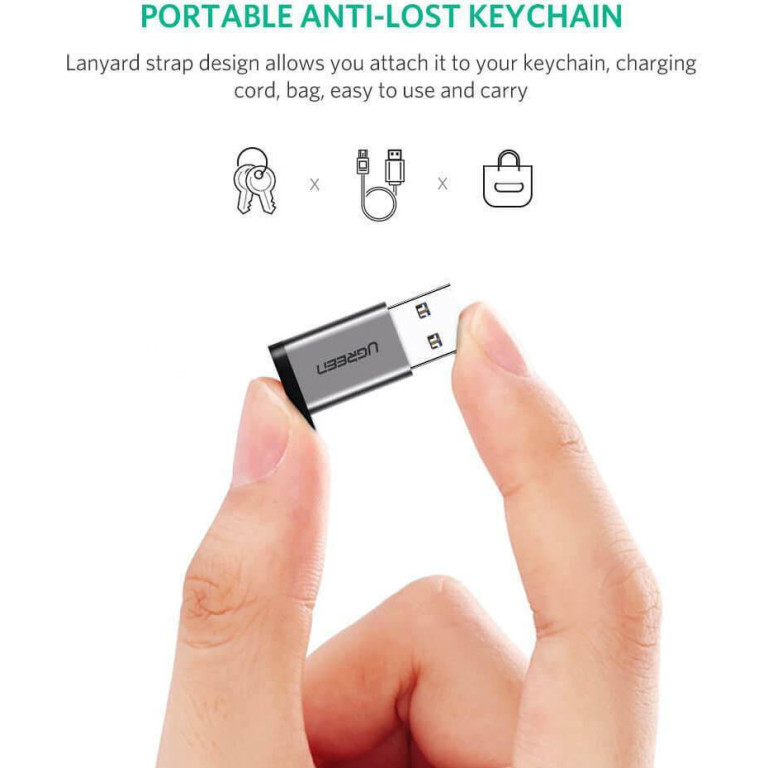 UGreen US276/50533 Αντάπτορας USB 3.0 σε TYPE-C 3.1 M/F