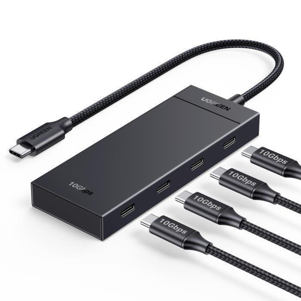 Ugreen CM806/35584 4 σε 1 Hub Type-C σε 4xUSB-C (Μαύρο)