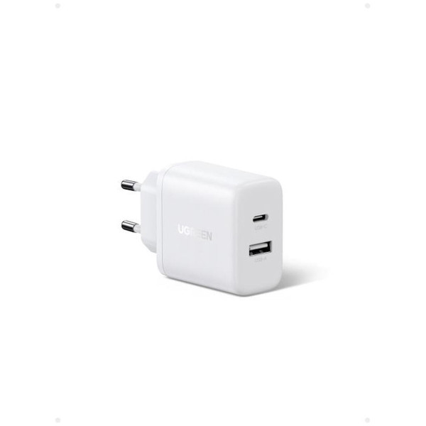 UGreen X227/45310 φορτιστής 20W PD USB-A+USB-C (Λευκό)