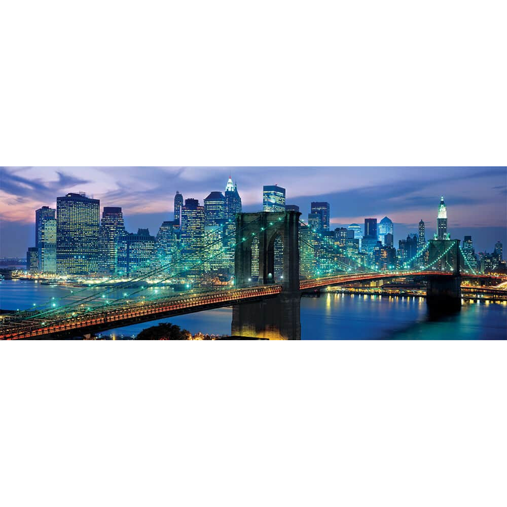 Clementoni Παζλ Panorama High Quality Collection Νέα Υόρκη Γέφυρα Brooklyn, Compact Box (1000 τμχ)