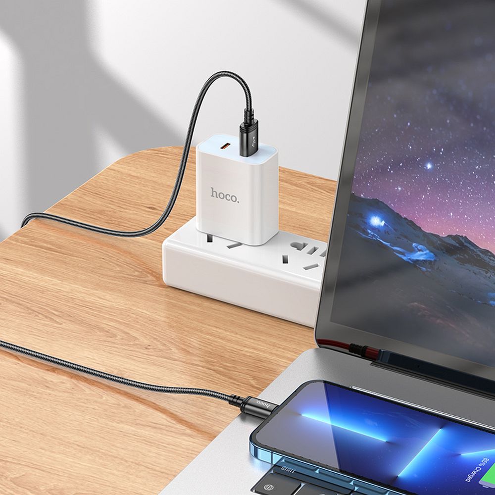 Καλώδιο Hoco X89 USB σε Lightning 2.4A 2m (Μαύρο)