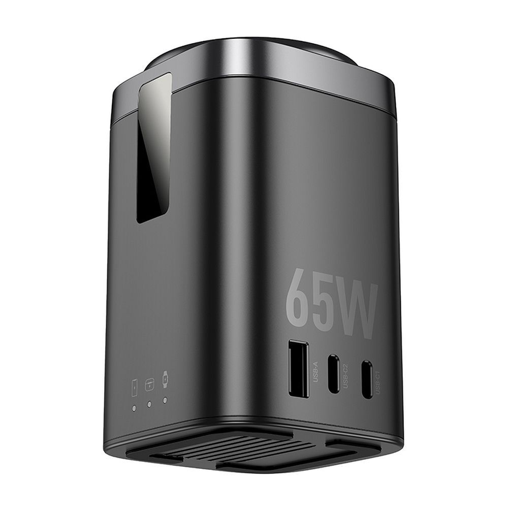 Hoco CQ20A ασύρματος φορτιστής 6 σε 1 PD QC 65W (Μαύρο)