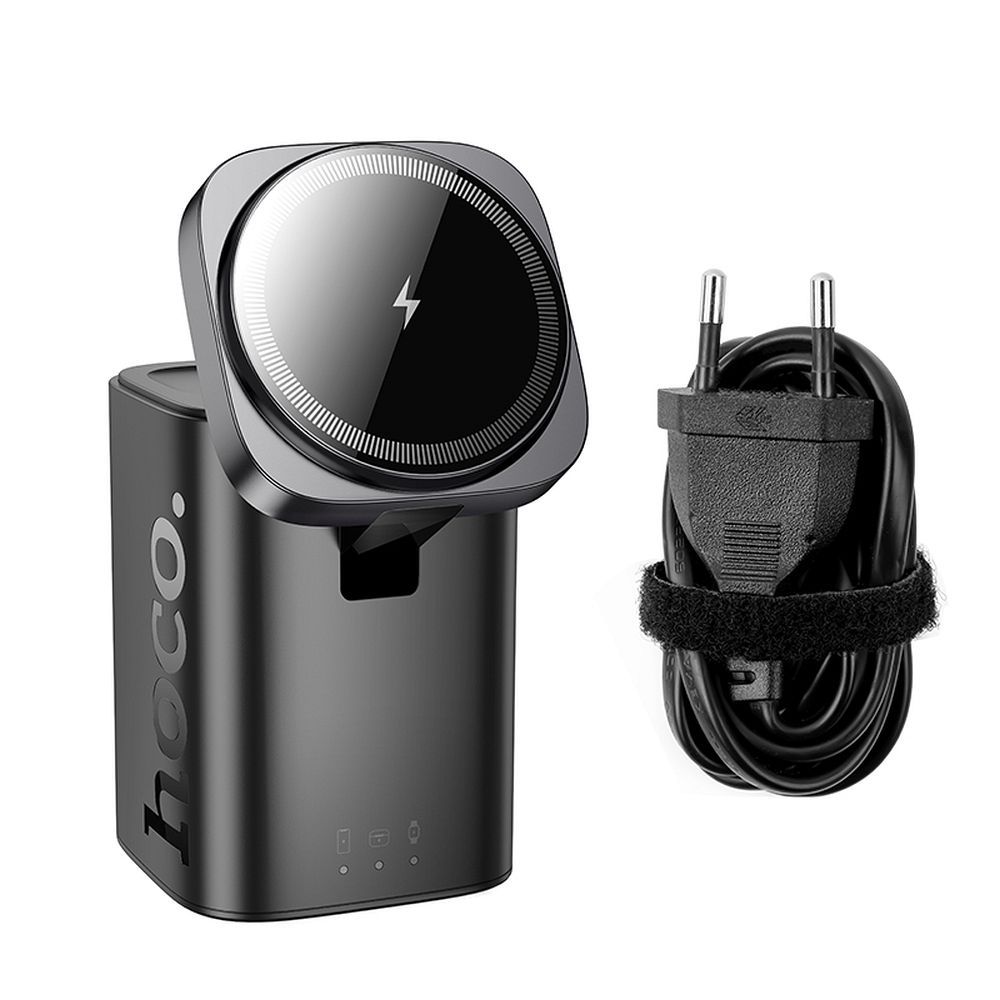 Hoco CQ20A ασύρματος φορτιστής 6 σε 1 PD QC 65W (Μαύρο)