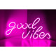 Φωτιστικό Neon LED με USB "Good vibes"