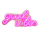 Φωτιστικό Neon LED με USB "Good vibes"