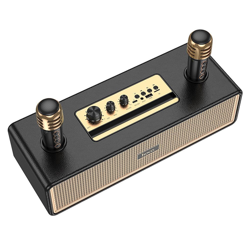 Hoco BS63 Karaoke Ηχείο Bluetooth με 2 μικρόφωνα (Μαύρο)