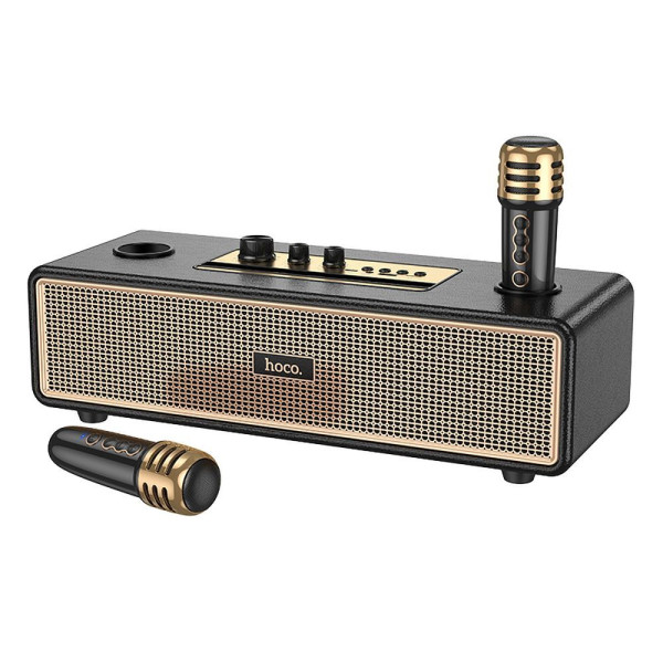 Hoco BS63 Karaoke Ηχείο Bluetooth με 2 μικρόφωνα (Μαύρο)