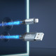 Hoco U112 Shine Καλώδιο Φόρτισης USB σε Lightning 2,4A 1m (Gray) 