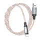 Hoco U112 Shine Καλώδιο Φόρτισης USB σε Lightning 2,4A 1m (Gray) 