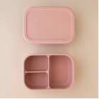 Nok Nok Φαγητοδοχείο Σιλικόνης με 3 χωρίσματα 800ml (Pink)