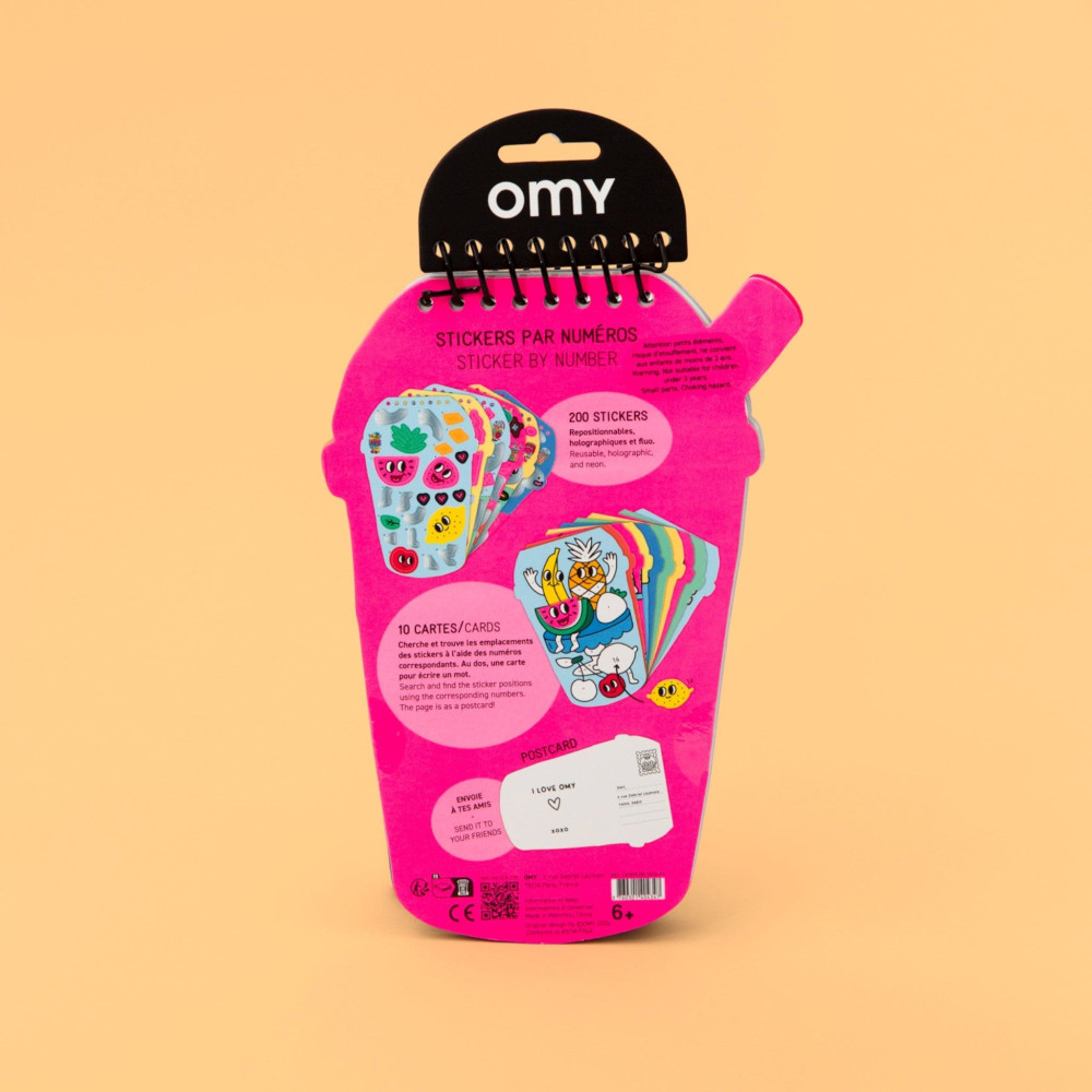 OMY  Βιβλίο Δραστηριοτήτων με Αυτοκόλλητα Bubble Tea