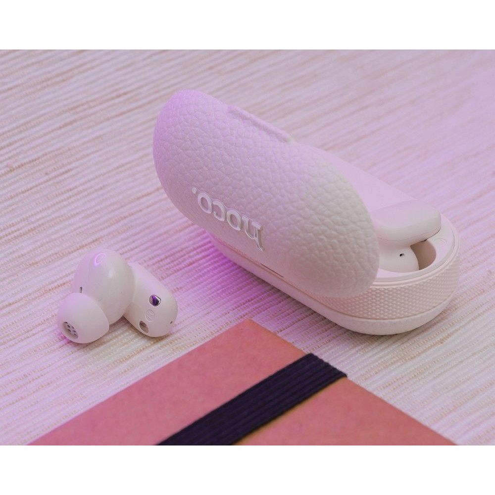 Hoco Ασύρματα Ακουστικά Bluetooth TWS EQ19 (Milky white)
