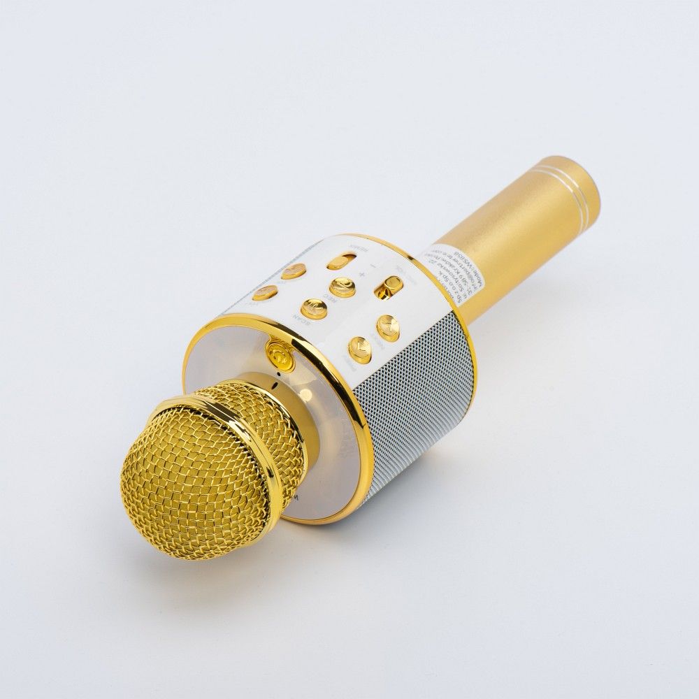 Μικρόφωνο Καραόκε Bluetooth CR58S HQ (Χρυσό)