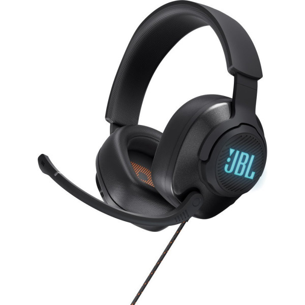 JBL Quantum 400 USB Over Ear Wired Gaming Headset, Surround, RGB (Μαύρο)