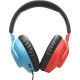 JBL Quantum 100N, Nintendo Over-Ear Wired Gaming Headset (Blue/Red)
