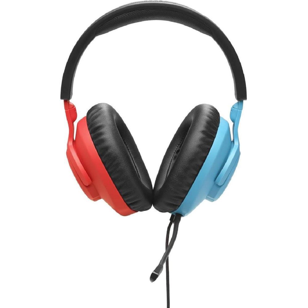 JBL Quantum 100N, Nintendo Over-Ear Wired Gaming Headset (Blue/Red)