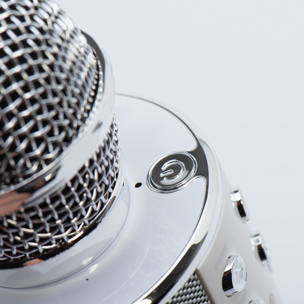 Μικρόφωνο Καραόκε Bluetooth CR58 (Ασημί)