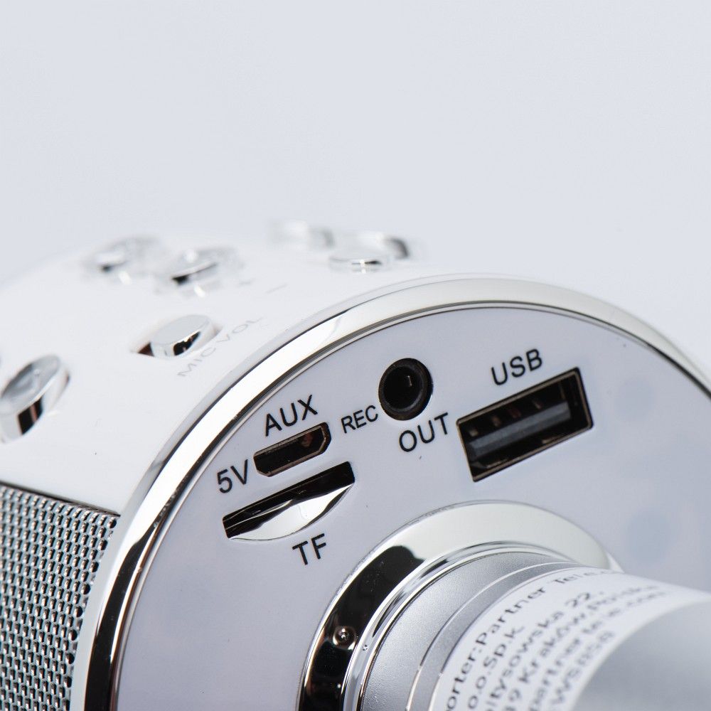 Μικρόφωνο Καραόκε Bluetooth CR58 (Ασημί)