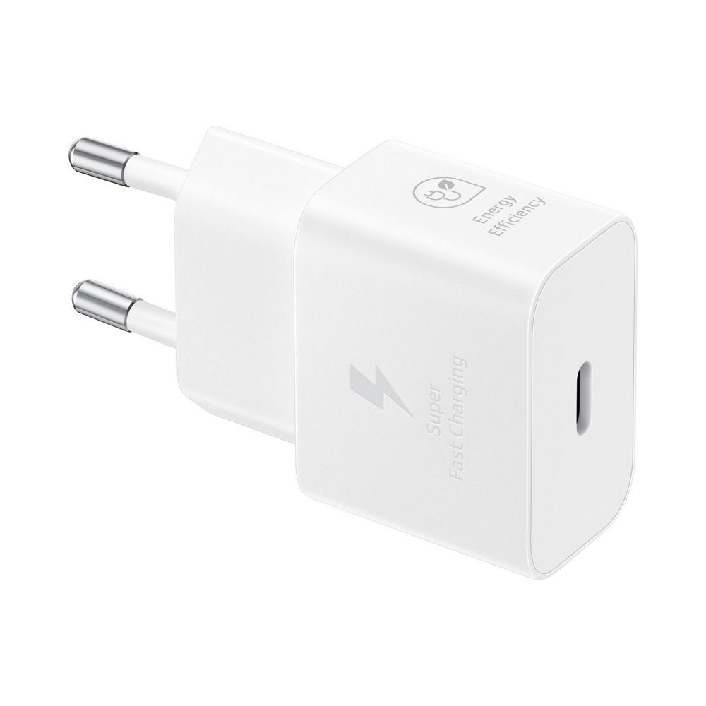 Samsung EP-T2510XWEGEU Φορτιστής Type-C με καλώδιο Type-C PD 3A 25W GaN (Λευκό)