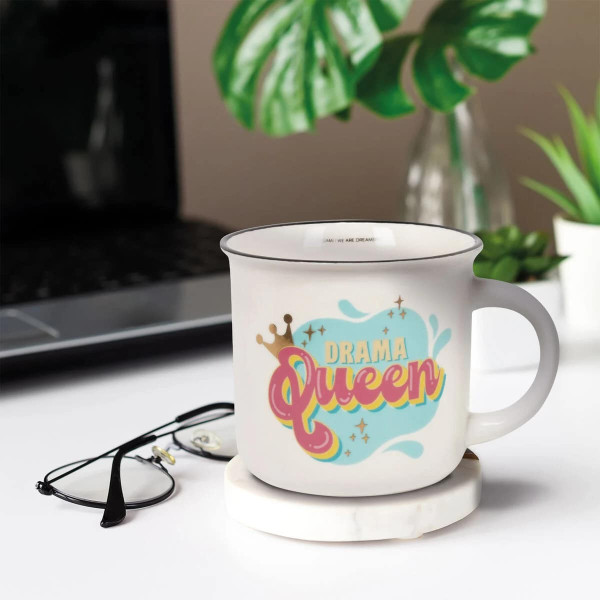 Legami Κούπα  "Drama Queen" Porcelain Mug - Cup-Puccino 350 ml (Λευκό)