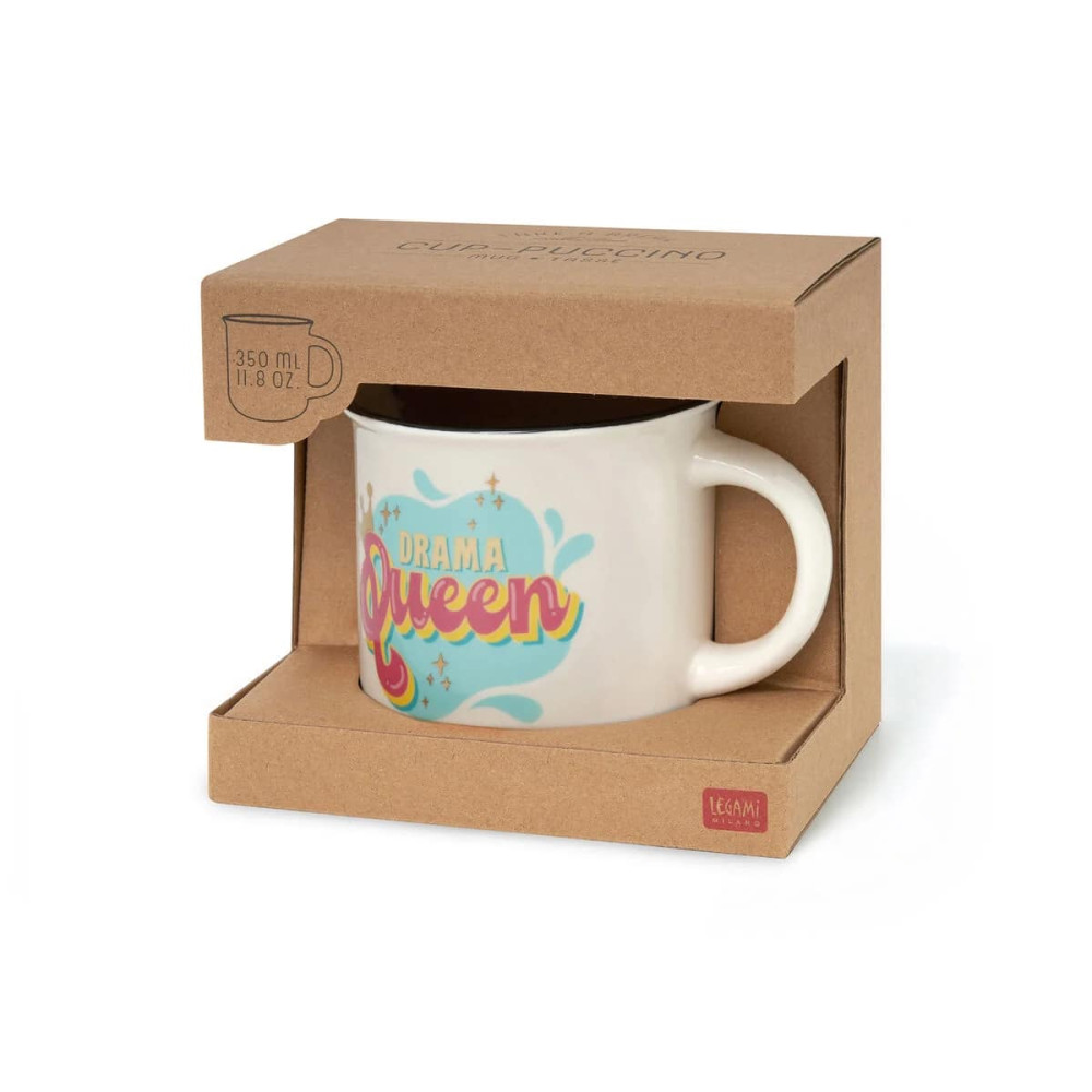 Legami Κούπα  "Drama Queen" Porcelain Mug - Cup-Puccino 350 ml (Λευκό)