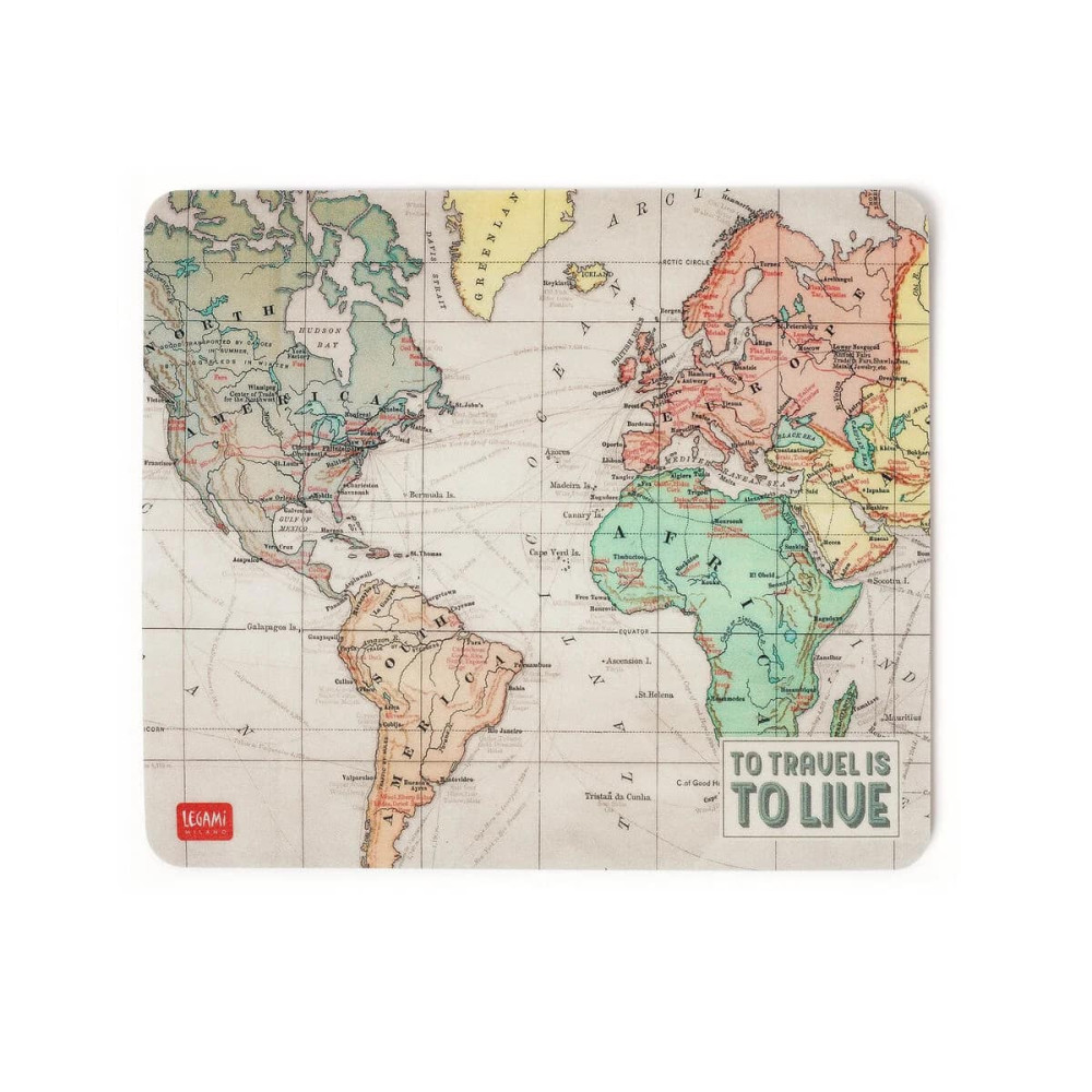 Legami Mousepad  "Travel" 18 x 21 cm