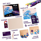Okto  DIY Δημιουργικό Σετ Ζωγραφικής 3D με Πηλό  Katsushika Hokusai The Great Wave Off Kanagawa