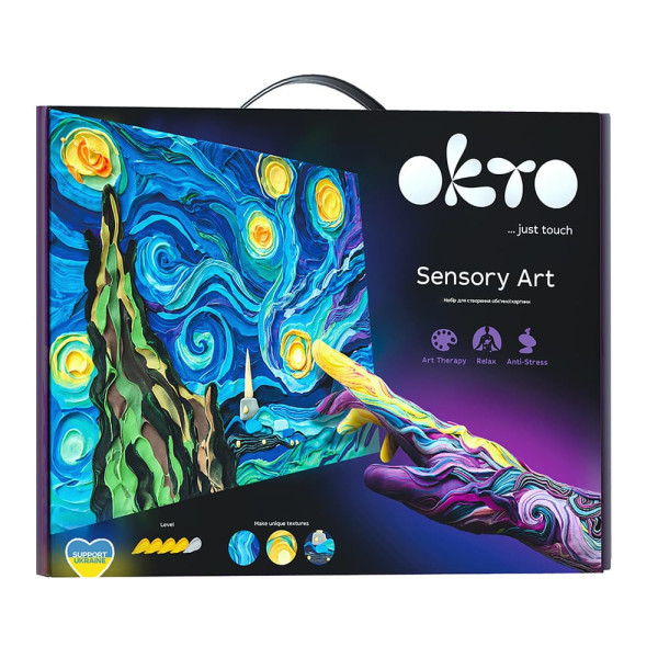 Okto  DIY Δημιουργικό Σετ Ζωγραφικής 3D με Πηλό Starry Night